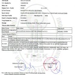 7-ODA KAYIT ve FAALİYET BELGESİ